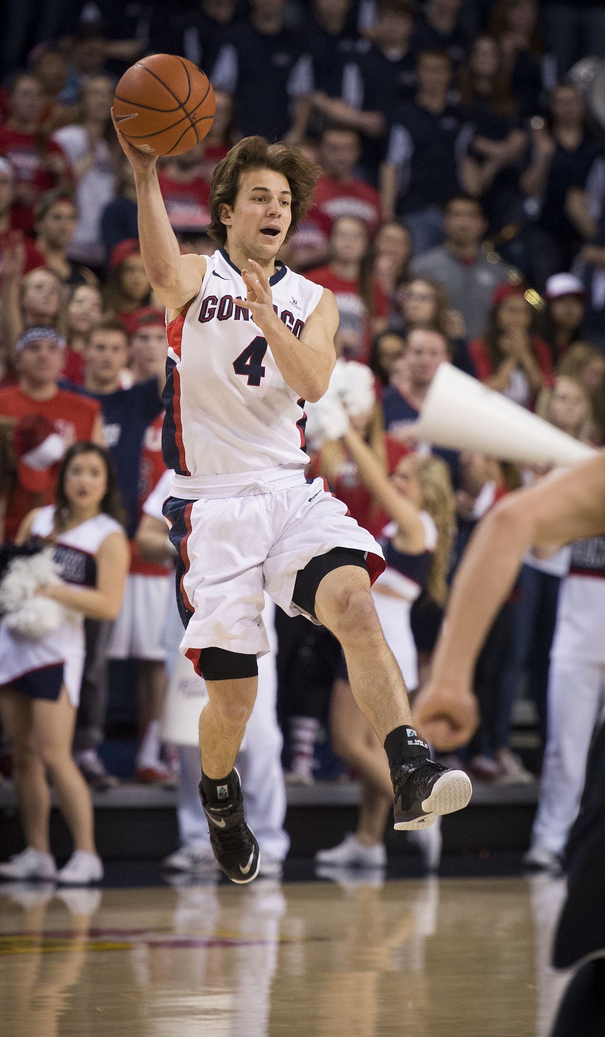 Gonzaga guard Kevin Pangos will play his final game at McCarthey Athletic Center tonight against BYU. (Colin Mulvany)