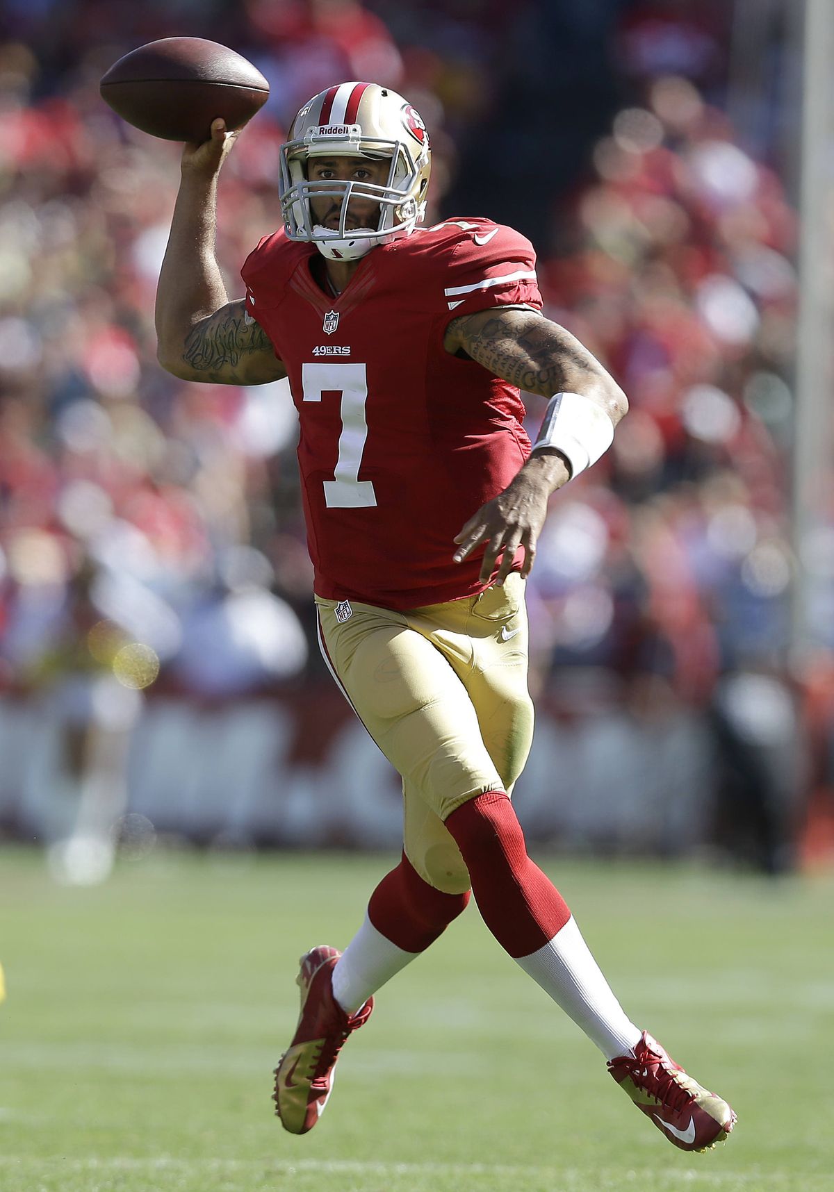 49ers and QB Colin Kaepernick are 3 games back in West. (Associated Press)