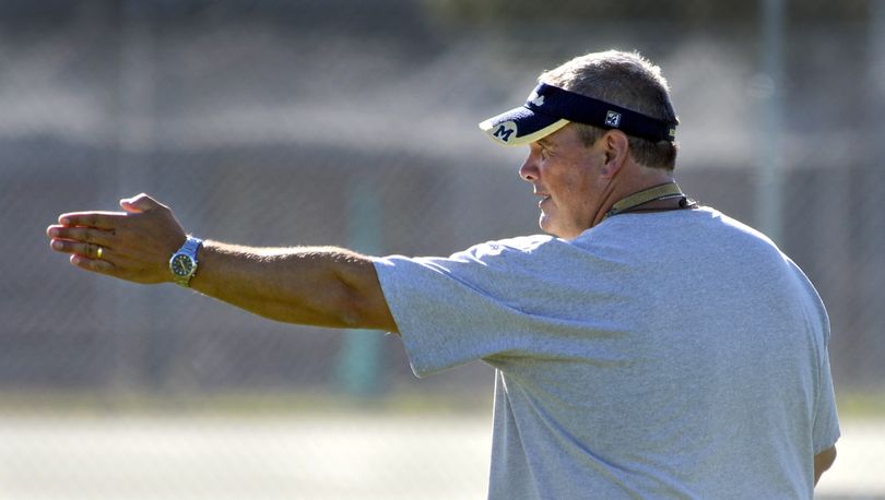 Mead coach Sean Carty hopes to point the Panthers toward the GSL football title. (Dan Pelle)