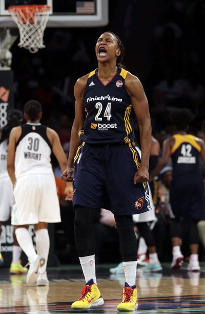 Indiana Fever forward Tamika Catchings finished with 14 points. (Associated Press)