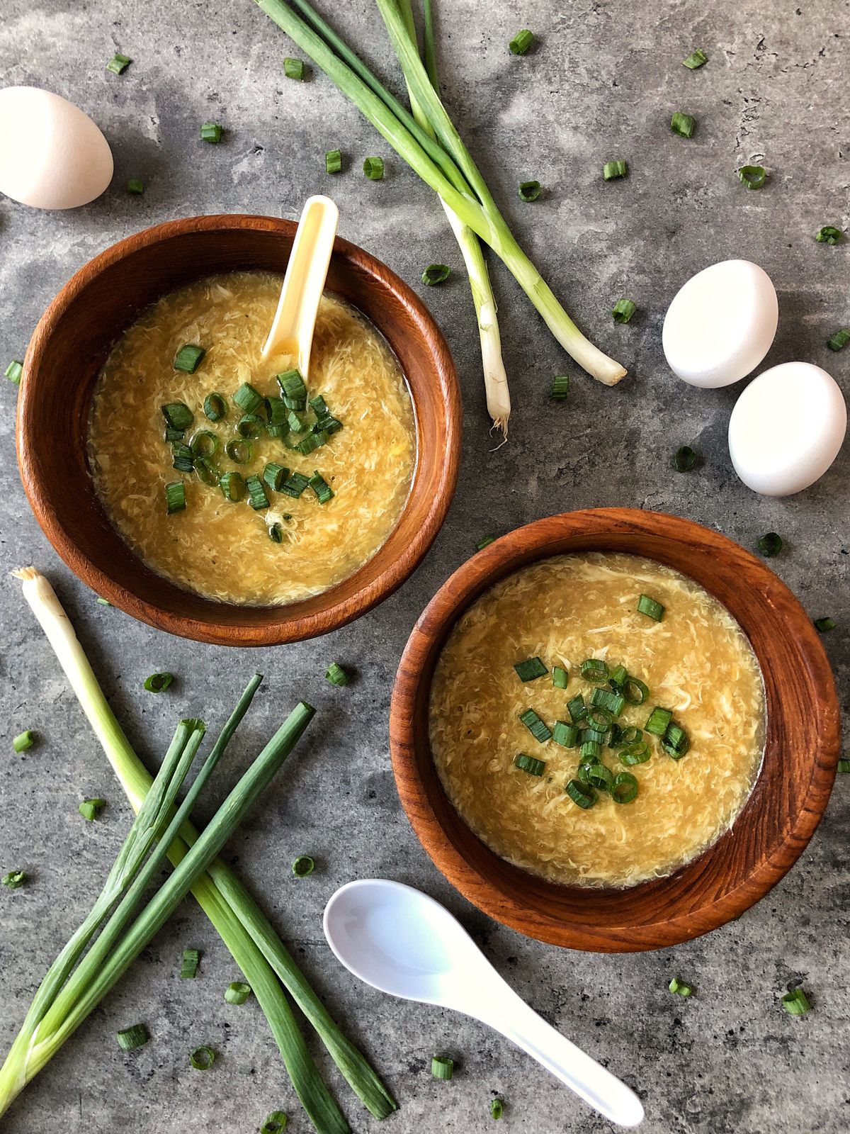 Egg drop soup requires minimal ingredients and is quick to make.  (Audrey Alfaro/For The Spokesman-Review)