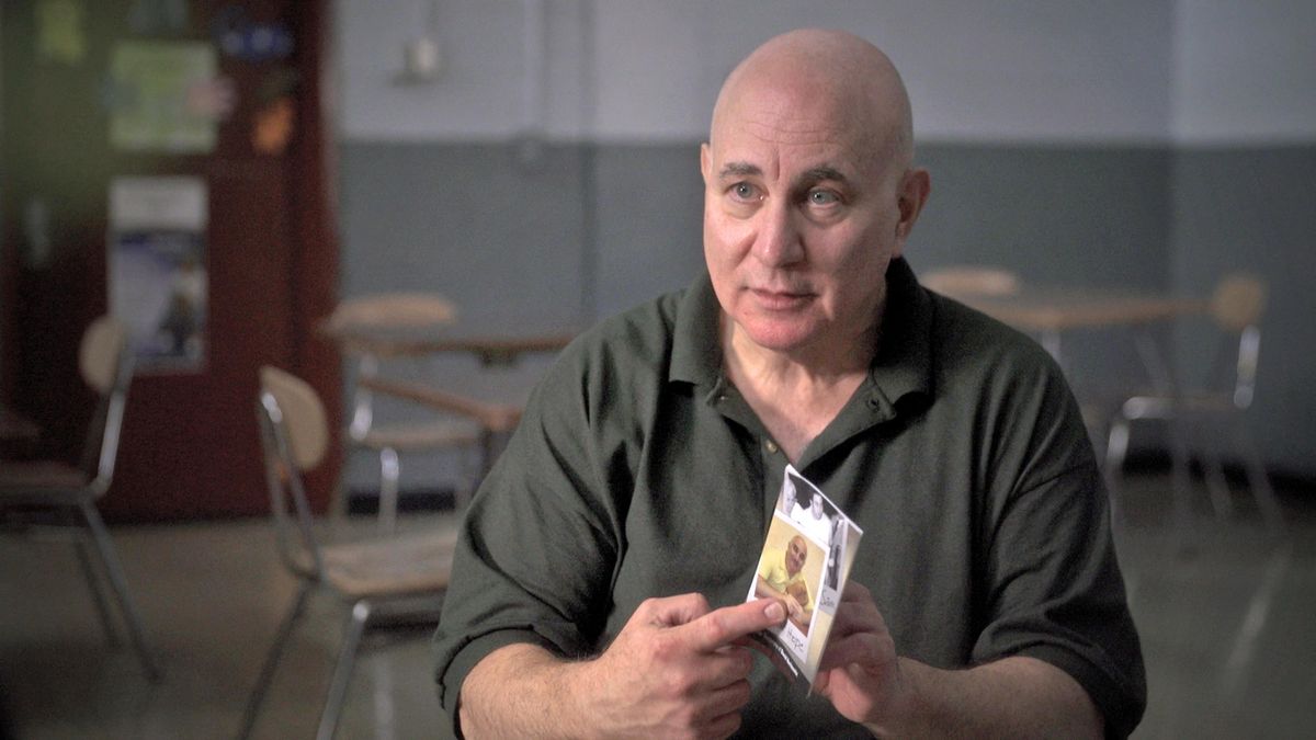 In this June 2017 frame from video, provided by CBS News, Son of Sam killer David Berkowitz is interviewed at the Shawangunk Correctional Facility in Wallkill, N.Y., for a CBS News special to be broadcast Friday, Aug. 11 on the CBS Television Network. (Associated Press)