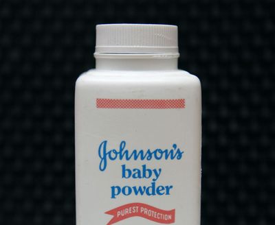 A bottle of Johnson’s baby powder is pictured April 15, 2011. A Southern California jury has ordered Johnson & Johnson to pay more than $25 million to a woman who claimed in a lawsuit that she developed cancer by using the company’s talc-based baby powder. Jurors on Thursday, May 24, 2018, awarded $4 million in punitive damages after finding that Johnson & Johnson acted with “malice, oppression or fraud.” (Jeff Chiu / AP)