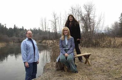 From left, Corey Bippes, Kate Spencer and Heidi Newton of Imagine magazine.
(The Spokesman-Review)