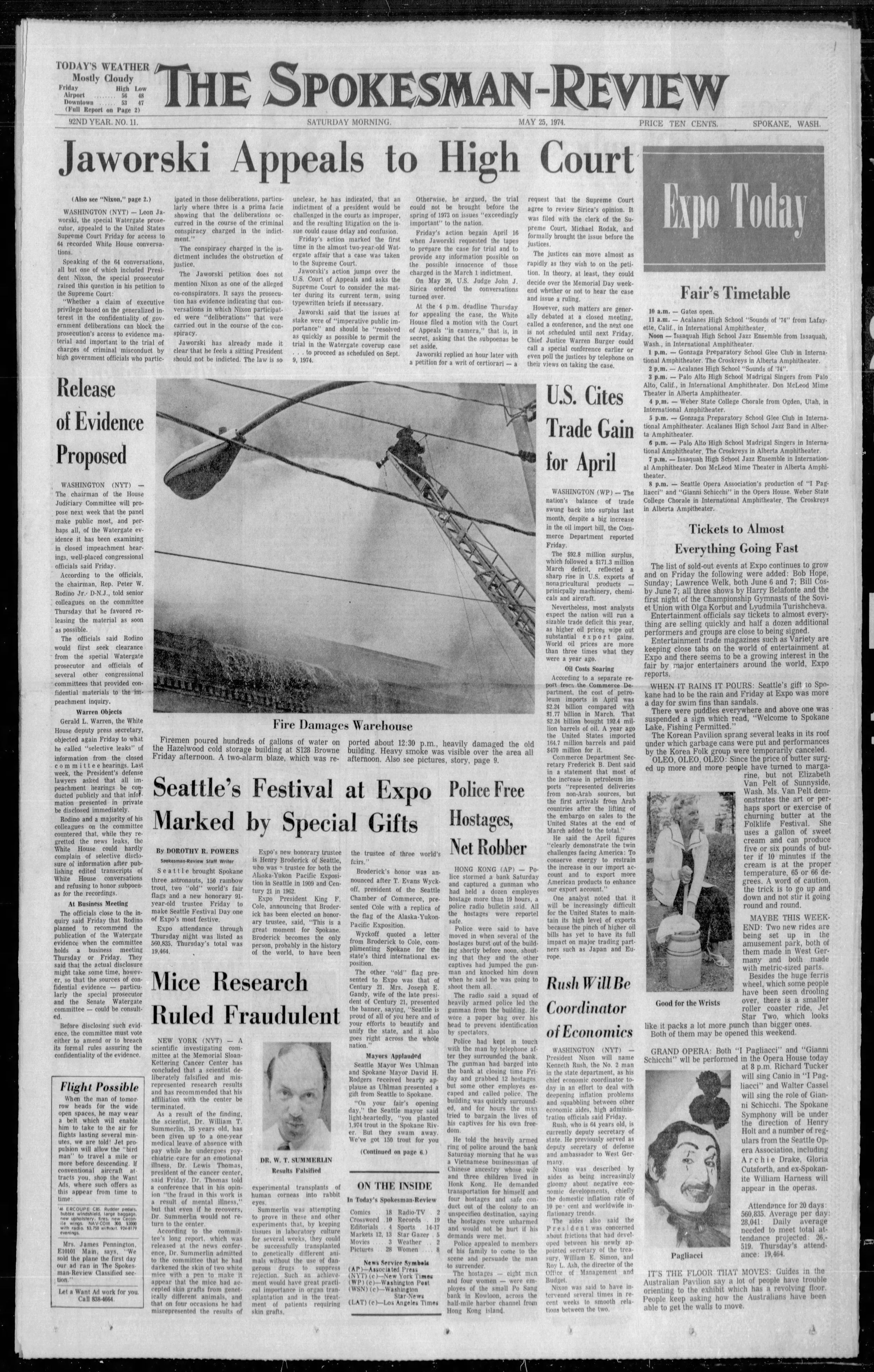 Sports Front Page for May 25, 2022 The SpokesmanReview