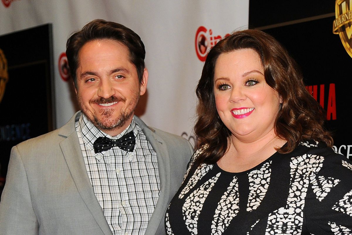 Actress Melissa McCarthy and her husband Ben Falcone, co-writer/director of the film, before the Warner Bros. presentation at CinemaCon. (Associated Press)