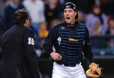 
 Mariners catcher Dan Wilson has played 1,250 games for Seattle, which obtained him in 1994 from the Cincinnati Reds. 
 (Associated Press / The Spokesman-Review)