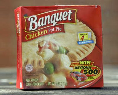 
Banquet pot pies may be linked to cases of salmonella, and ConAgra Foods is offering refunds. Associated Press
 (Associated Press / The Spokesman-Review)