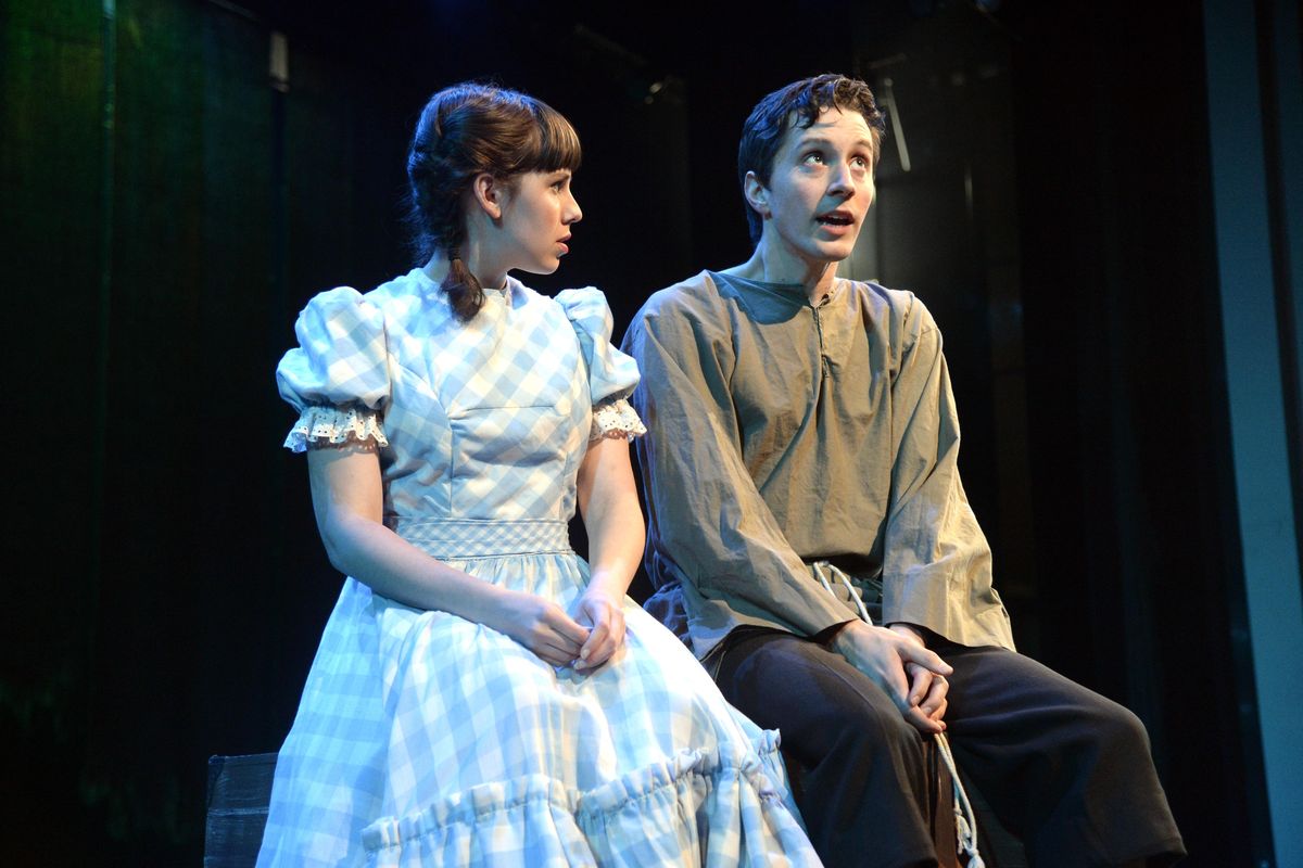 Molly, left, played by Sophia Franzella and the Boy, played by Nik Hagen, right, have a conversation in a scene from "Peter and the Starcatcher" now being staged by the Coeur d