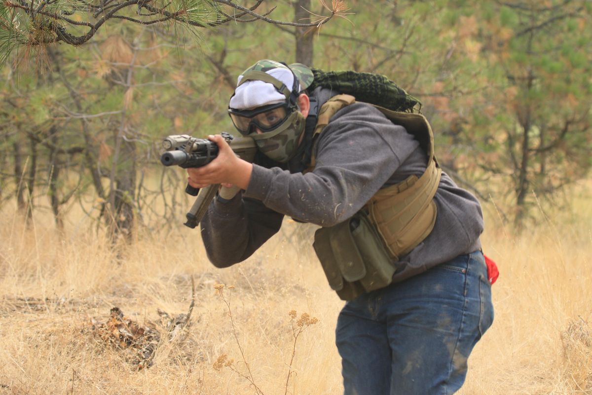 Brandon Burbridge, seen  here playing airsoft in a match in September 2018, will donate his organs and skin tissue following a traumatic brain injury late last week. Friends and family remembered the 16-year-old as “a goofball” who grew up on the field, and whose final act of charity is in line with his giving character. (Brian Neale / Courtesy photo)