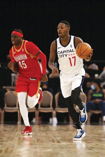 Joel Ayayi, pictured with the Capital City Go-Go, is now with the Lakeland Magic of the NBA G League.  (Getty Images)