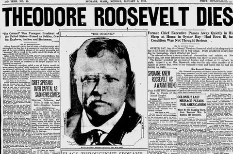 100 years ago in Spokane: Roosevelt dies, and Spokane mourns | The  Spokesman-Review