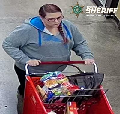 Police are asking for help identifying a suspect of identity theft and fraud. (Courtesy of Spokane Valley Sheriff’s Office)