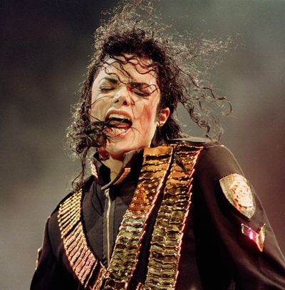 ORG XMIT: NYET712 FILE - In this Aug. 29, 1993 file photo, pop singer Michael Jackson performs during his 