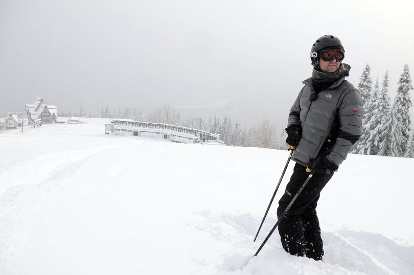 General Manager Brad McQuarrie looks around the slopes at Mt. Spokane Ski and Snowboard Park Tuesday, Nov. 23, 2010. The park plans to open Friday, the day after Thanksgiving, along with many other ski areas in the region.  (Jesse Tinsley)