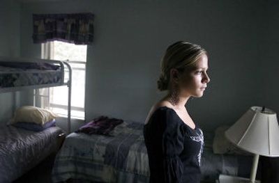 
Charli Johnson, photographed in a room in Anna Ogden Hall Thursday, is the first Lilac Festival princess from an alternative high school. She and her mother went through a rough time and lived in Ogden Hall, a shelter for women and children, for over two months while they got their lives back on track. 
 (Photos by Holly Pickett / The Spokesman-Review)