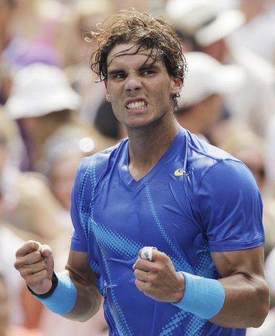Rafael Nadal will be affected by Tuesday’s rain delay. (Associated Press)