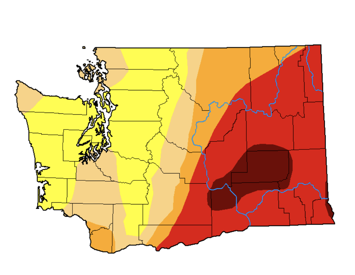 Dry times  (U.S. Drought Monitor)