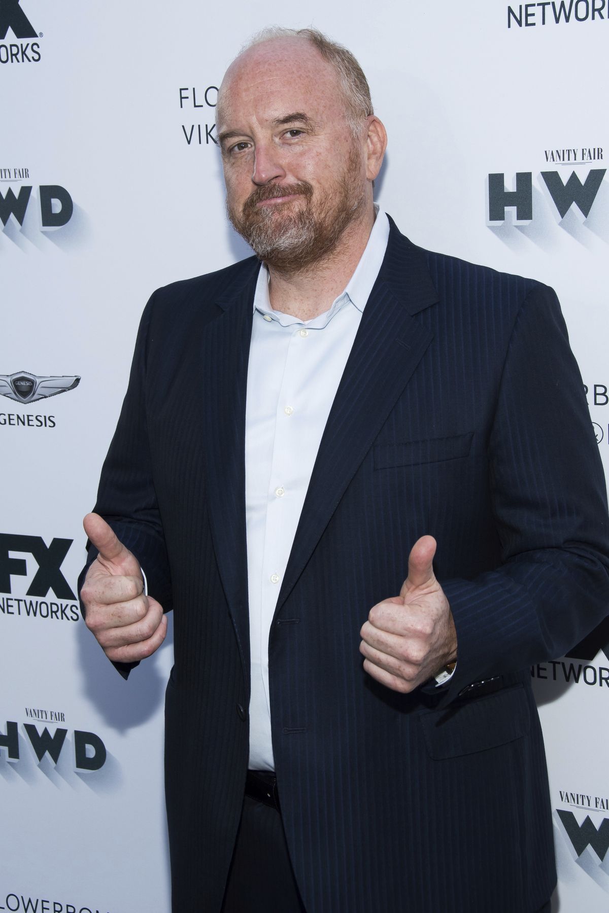 Louis C.K. attends the FX Networks and Vanity Fair pre-Emmy party at Craft on Sept. 16, 2017, in Los Angeles. Louis C.K. headlines First Interstate Center for the Arts on Sunday.  (Charles Sykes/Invision/AP)