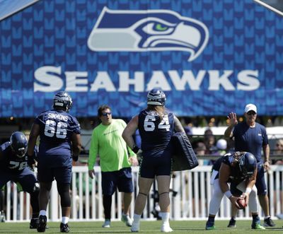 Seattle Seahawks guards Jordan Simmons (Associated Press)