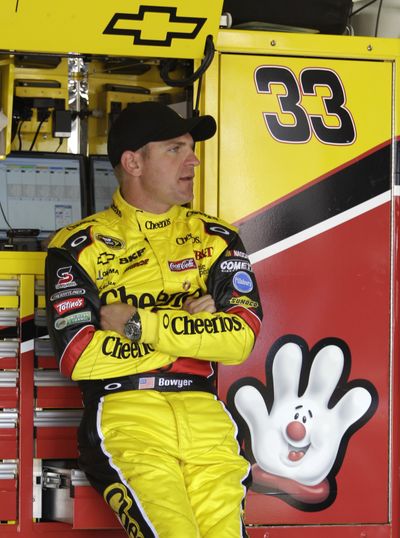 Driver Clint Bowyer predicts “there will be a lot of pleading, a lot of begging” at Talladega on Sunday. (Associated Press)