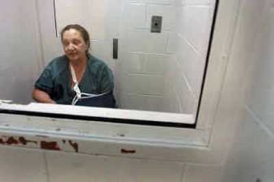 
Judith Brandon sits in the Spokane County Jail, where she was being held on charges of selling marijuana. Brandon has multiple sclerosis, degenerative arthritis and heart and lung ailments, among other medical conditions. She says marijuana is the  only thing that has  helped her.
 (Christopher Anderson/ / The Spokesman-Review)