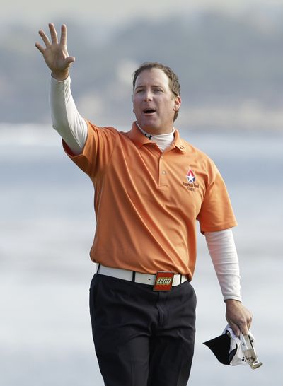 D.A. Points won at Pebble Beach by two strokes for his first career PGA victory. He won the Pro-Am with Bill Murray. (Associated Press)