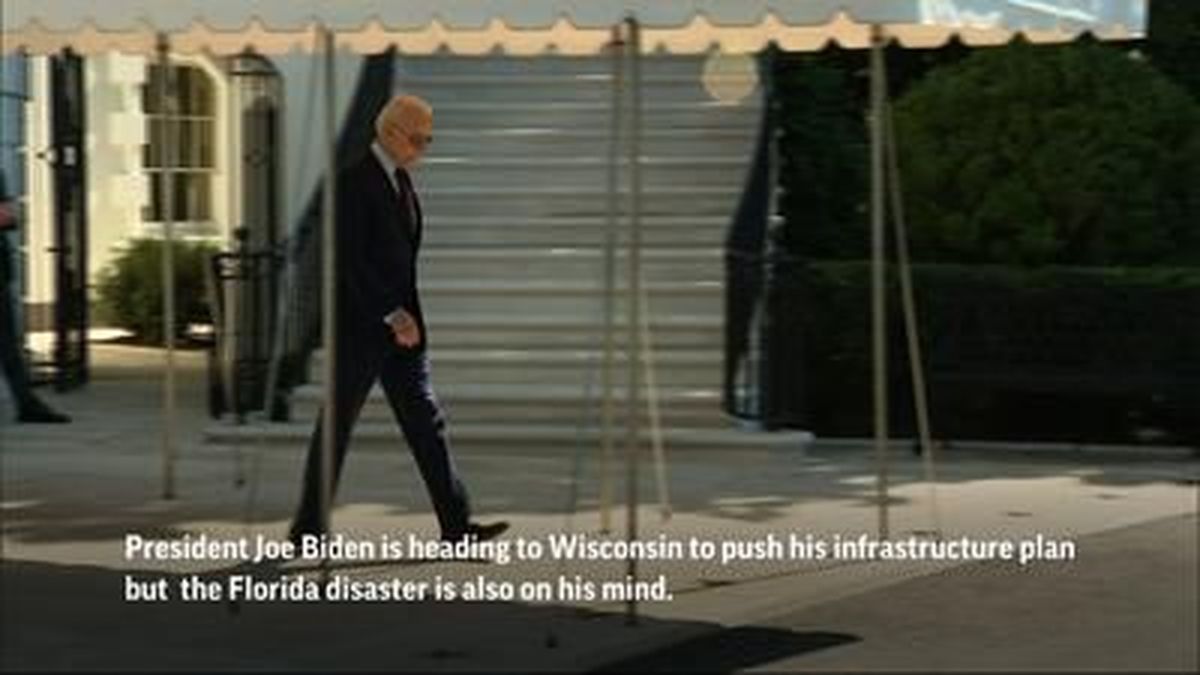 President Joe Biden and first lady Jill Biden will travel to Surfside, Florida, on Thursday to visit with the families of victims of the collapsed Miami-area condominium tower, according to the White House.