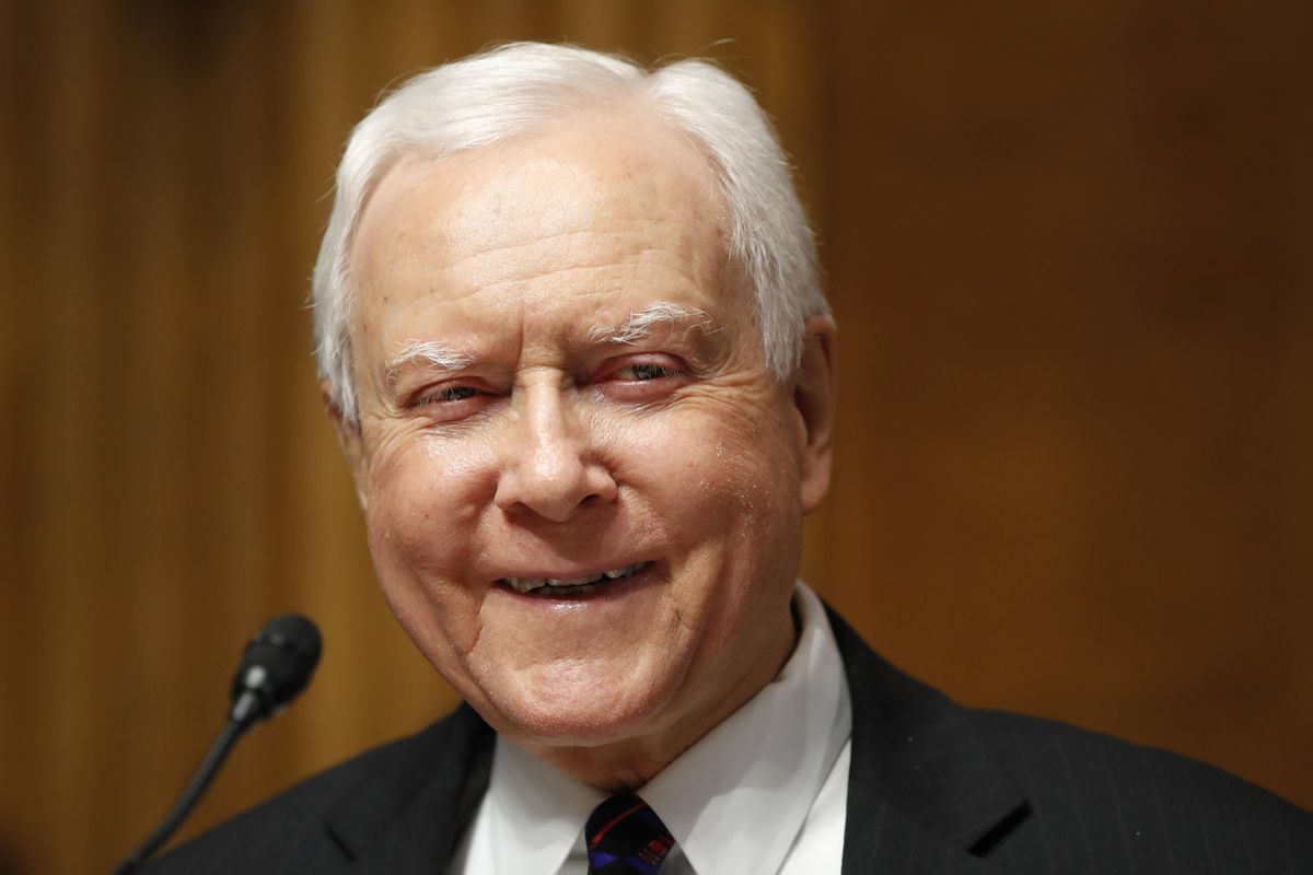 In this May 15, 2018 file photo, Sen. Orrin Hatch, R-Utah, smiles during a Senate Judiciary Committee hearing on Capitol Hill in Washington. (Jacquelyn Martin / Associated Press)