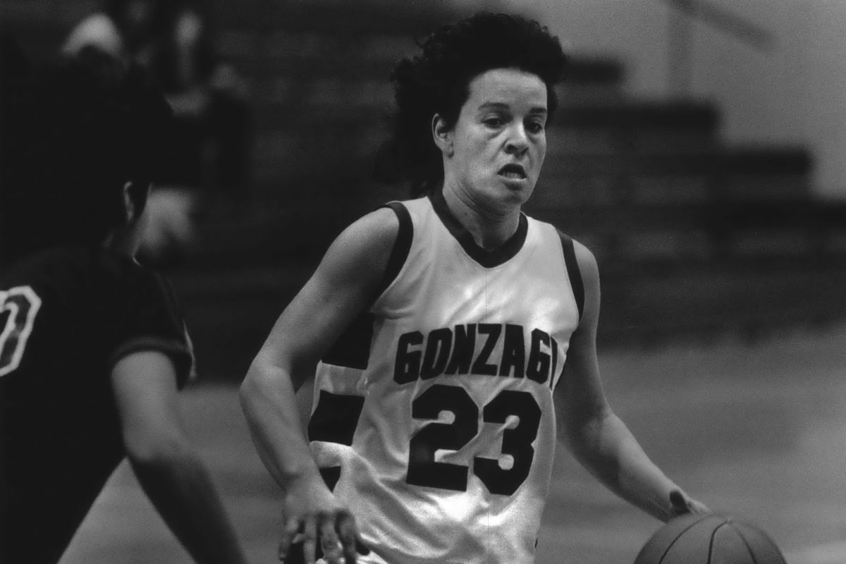 Maria Stack set Gonzaga women’s basketball single-season records in points (707), assists (203) and steals (96) during her one season with the Bulldogs in 1984-85.  (The Spokesman-Review)