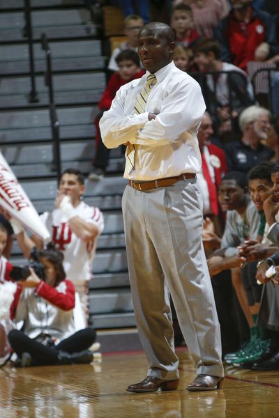 Mississippi Valley State head coach Andre Payne watches from the sideline while playing against Indiana in the first half of Sunday’s game in Bloomington, Ind. (AJ Mast / AP)
