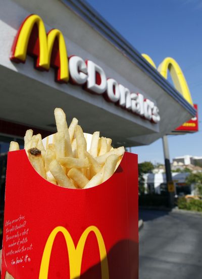 The golden arches of McDonald’s have formed the franchise’s unmistakable logo since the 1950s. (Associated Press)