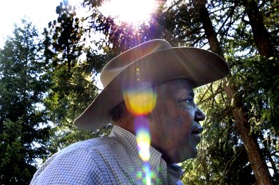 Athol’s Albert Wilkerson, a leader in Democratic politics, watched westerns with his Dad as a kid. (Kathy Plonka / The Spokesman-Review)