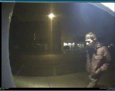 This person is a suspect in a stabbing that happened downtown on Second Avenue on Jan. 25, 2015. Anyone with information on the person's identity is asked to call Crime Check at 456-2233.  (Spokane Police Department)