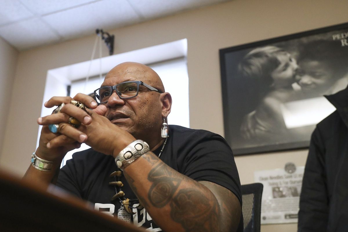 Sam Rivera, executive director of OnPoint NYC, speaks in his office at the East Harlem location.    (Heather Khalifa/The Philadelphia Inquirer/TNS)