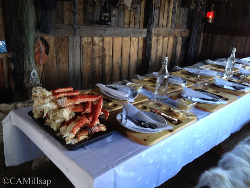 Fresh Norwegian King crab caught in the fjord near Kirkenes, Norway. (Cheryl-Anne Millsap / Photo by Cheryl-Anne Millsap)