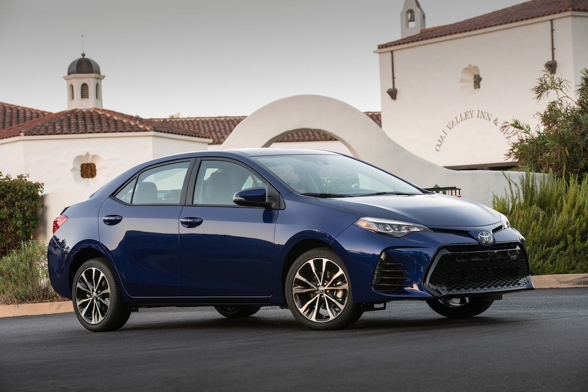 The sedan follows a well-trod path. Its cabin easily handles four adults, build quality is rock-solid and a long list of safety and driver-assist features come standard.  (Toyota)