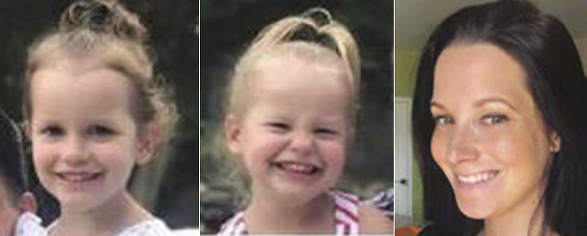 This photo combo of images provided by The Colorado Bureau of Investigation shows, from left, Bella Watts and Celeste Watts. The Frederick Police Department said Chris Watts was taken into custody. Watt’s pregnant wife, 34-year-old Shanann Watts, and their two daughters, 4-year-old Bella and 3-year-old Celeste, were reported missing Monday, Aug. 13, 2018. The police said on Twitter early Thursday that Chris Watts will be held at the Weld County Jail. He has not yet been charged. (Associated Press)