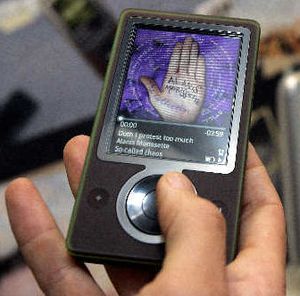 
The Microsoft portable Zune media player will include wireless technology to let people share some of their favorite songs, playlists or pictures with other Zune users who are close by. 
 (Associated Press / The Spokesman-Review)