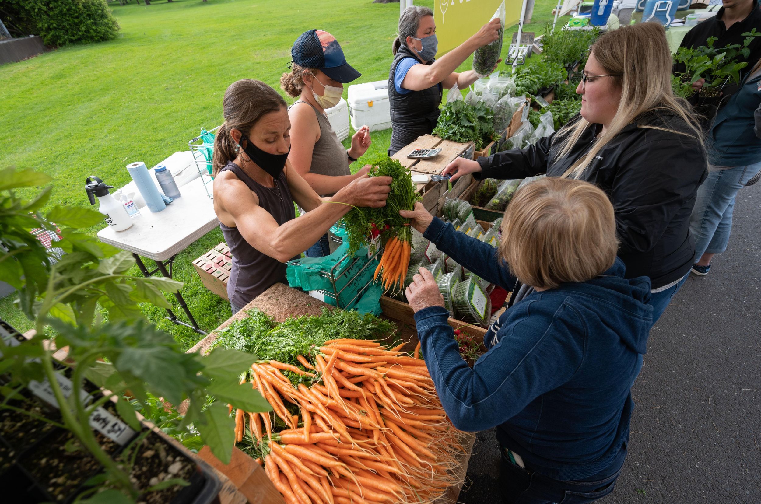 Revamped South Perry farmers market draws hundreds on first day under pandemic rules The Revamped South Perry farmers market draws hundreds on first day under pandemic rules The
