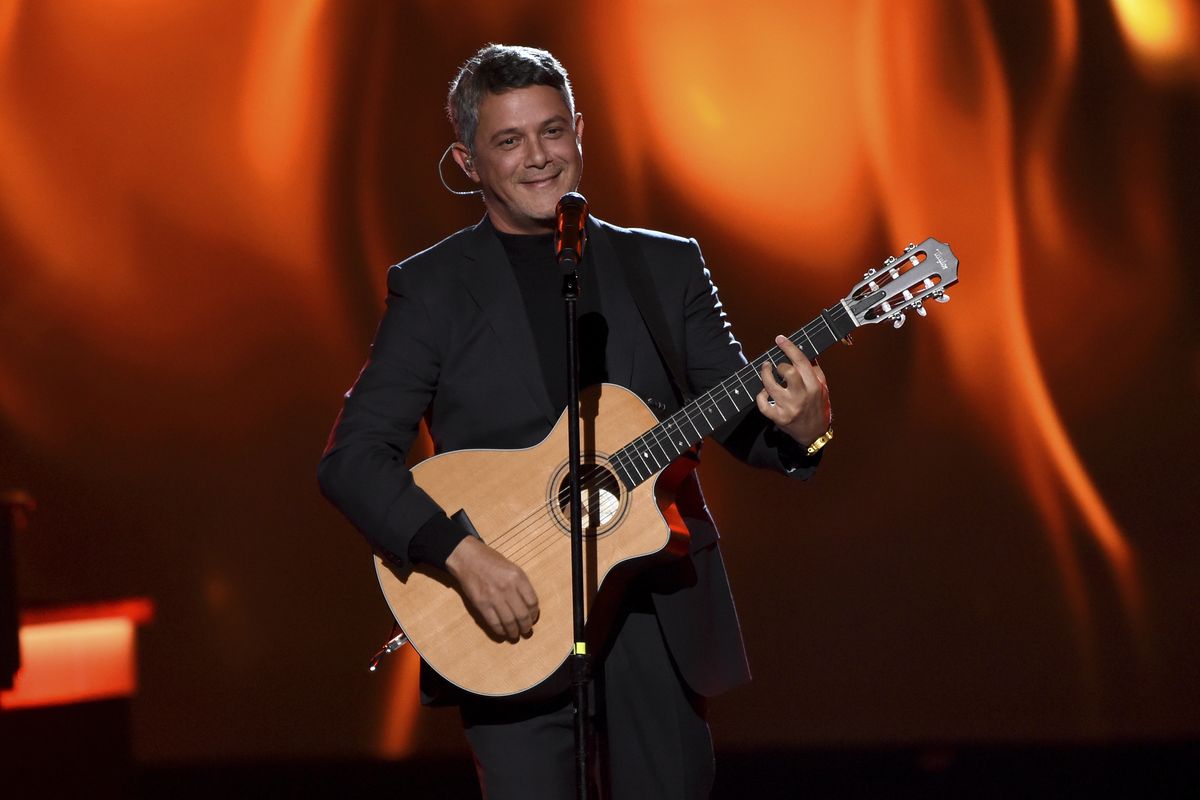 Alejandro Sanz performs "Mala Gente" at the Latin Recording Academy Person of the Year gala honoring Juanes on Nov. 13, 2019, in Las Vegas. Sanz performed "Imagine" by John Lennon and Yoko Ono, with John Legend, Keith Urban and Angelique Kidjo via pre-recorded video at the opening ceremony of the Tokyo Olympics on July 23, 2021.  (Chris Pizzello)