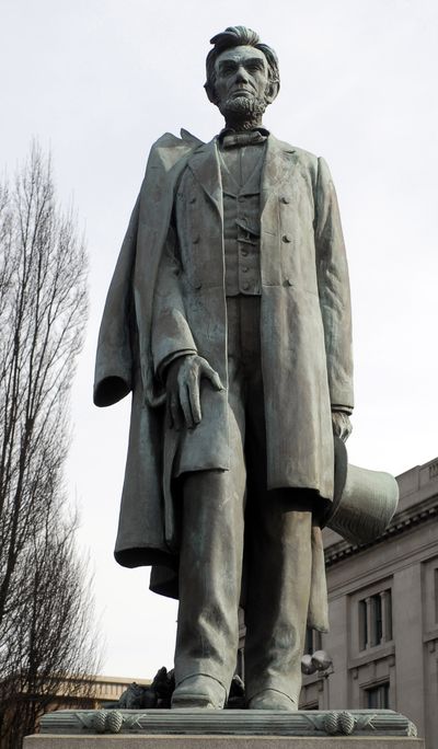 The statue of Abraham Lincoln sits near the corner of Main and Monroe. (File)