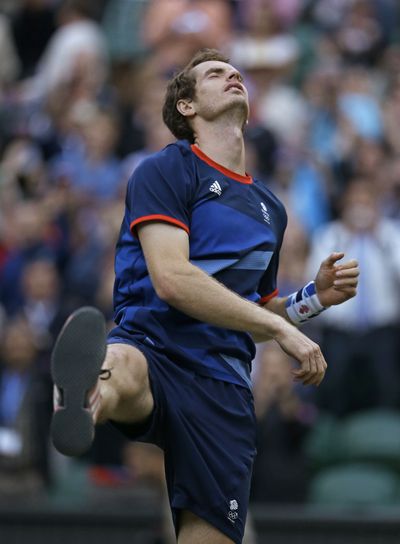 Andy Murray plays Roger Federer in men’s singles final today. (Associated Press)