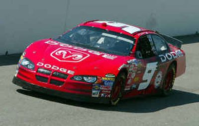 
Kasey Kahne at speed in his No. 9 Evernham Motorsports/Dodge Dealers Dodge.
 (NASCAR / The Spokesman-Review)