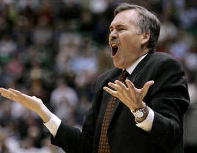 
Phoenix Suns head coach Mike D'Antoni, shown during a January game in Salt Lake City, learned how to express himself with gusto while playing and coaching basketball in Italy. 
 (Associated Press / The Spokesman-Review)