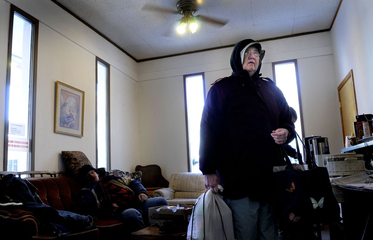 “I’ve been staying here since Friday,” said Betty Sprague about Fresh Start drop-in center on  March 10. When the heat went out in her friends camper, she was able to stay at the center in Coeur d’Alene. Fresh Start will move to a new location at 1524 E. Sherman Ave.  (Kathy Plonka / The Spokesman-Review)