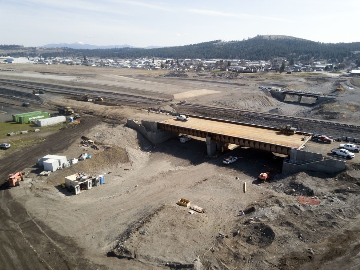 North Spokane Corridor construction April 11, 2021 The SpokesmanReview