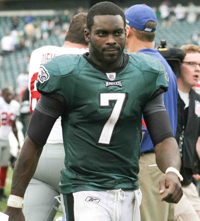 Philadelphia Eagles quarterback Michael Vick’s status for a Week 4 home game against the San Francisco 49ers is up in the air. (Associated Press)