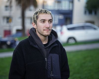 Jagdish Whitten was hit by a car while he was out for a run in San Francisco. Friends took him to a nearby hospital, where he was treated, but he said doctors told him they had to send him by ambulance to the city’s only trauma center. (Loren Elliott/KFF Health News)