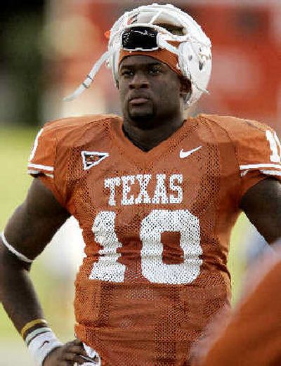 
Quarterback Vince Young has led Texas to the top of the BCS standings. 
 (Associated Press / The Spokesman-Review)